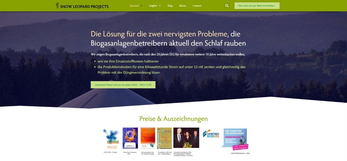 Website Snow Leopard Projects
